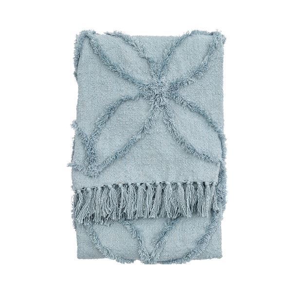 Mica Woven Throw - Blue